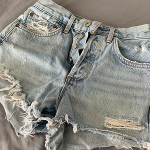 AGOLDE 
Parker Vintage Loose Fit Cutoff Shorts
